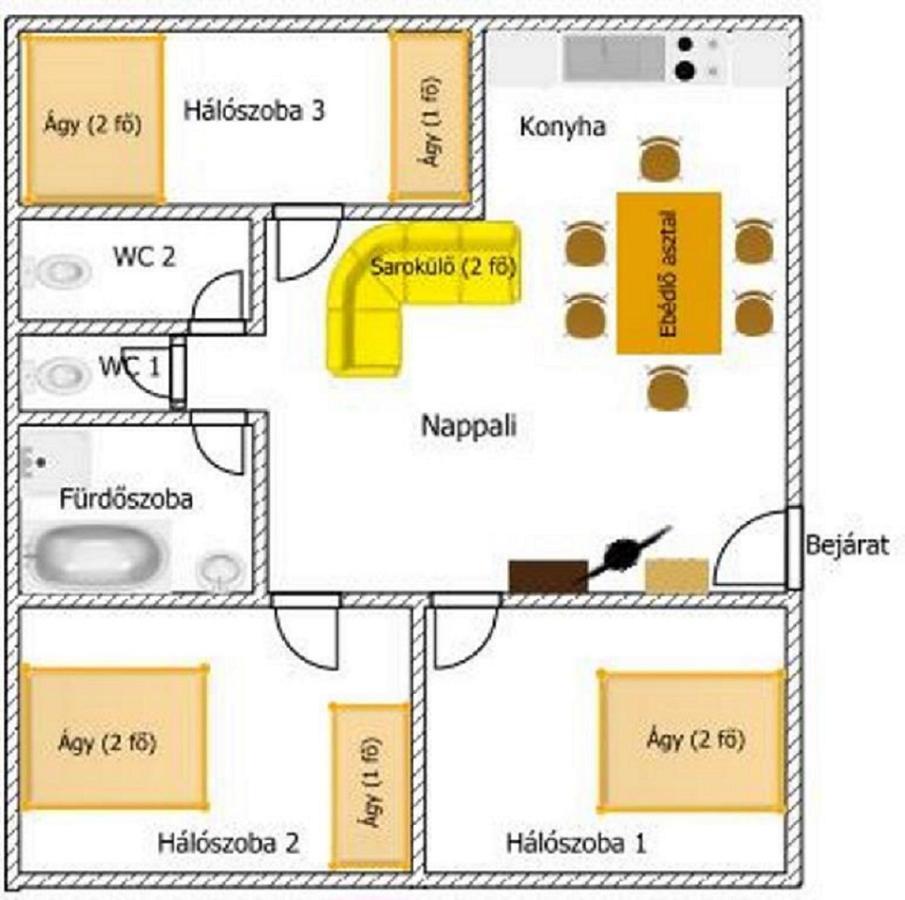 Gazlang Apartman Hajdúszoboszló 外观 照片